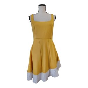 💕Esteban Cortazar Collective Yellow Flamenco Dress Size 6 Butter Yellow‎
